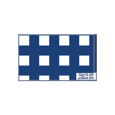 Blacha perforowana Qg10-20 oczka kwadratowe, stal nierdzewny AISI 304
