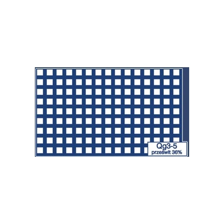 Blacha perforowana Qg3-5 oczka kwadratowe, stal nierdzewny AISI 304