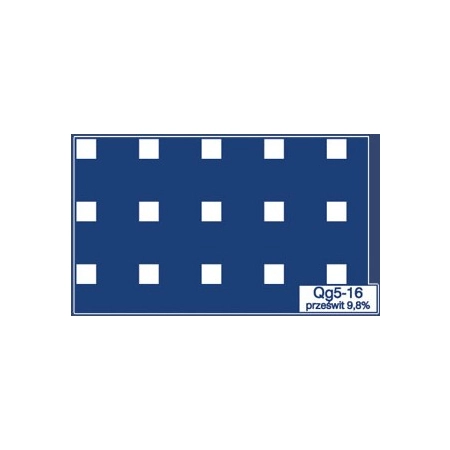 Blacha perforowana Qg5-16 oczka kwadratowe, stal nierdzewny AISI 304