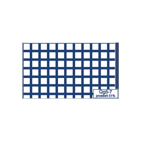 Blacha perforowana Qg5-7 oczka kwadratowe, stal nierdzewny AISI 304