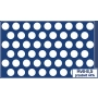 Blacha perforowana Rv6-8,5 oczka okrągłe po skosie/ układ mijany 60 st, stal nierdzewny AISI 304