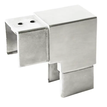 Kolanko balustrady nakładane na szkło 40x40 pionowe