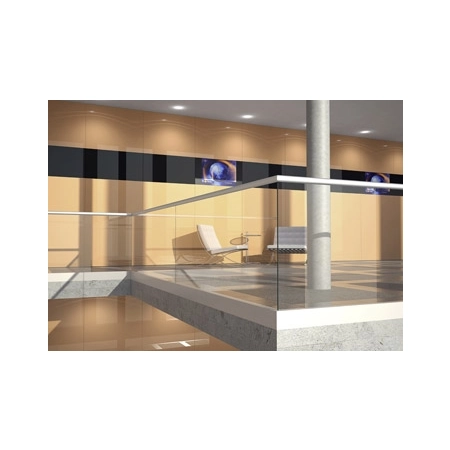 Profil do balustrady/ zabudowy szklanej, boczny, aluminiowy , szkło hartowane, klejone VSG/ESG 8.8.4, mocowanie boczne do podłoża, 1 mb