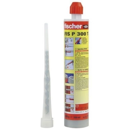 Zaprawa mocująca FISCHER P 300 T- 300 ml, do użytku przy pomocy standardowego pistoletu do wyciskania silikonu
