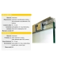 ALUMINIOWA LISTWA MONTAŻOWA PODŁOGA/SUFIT 3 MB, GRUBOŚĆ SZKŁA 12 MM