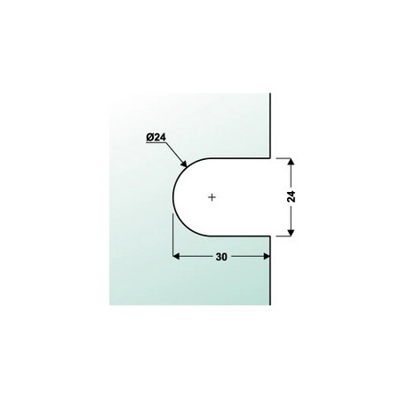 Zabudowa prysznica 1000x2000mm, 2 mocowania ściana-szkło, szkło hartowane ESG 10mm, 1 mocowanie do podłoża, chrom