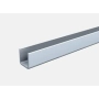 Zabudowa prysznica 1000x2000mm, ceownik 15x15mm, szkło hartowane ESG 10mm, wykończenie stal nierdzewna
