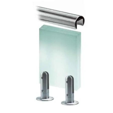 Balustrady Szklane mocowane punktowo od dołu