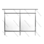 Balustrady z szyby mocowane w profilach