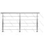 Balustrady ze stali nierdzewnej wykonane z profili 40x40