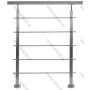 Model balustrady ze stali nierdzewnej szlifowanej 40x40