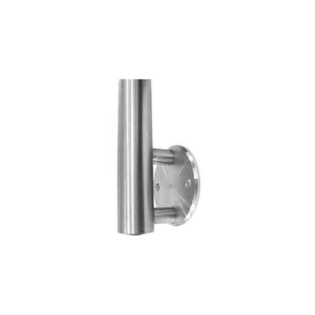 Mocowanie słupka boczne Ø42,4 mm, stal nierdzewna AISI 304, Satyna