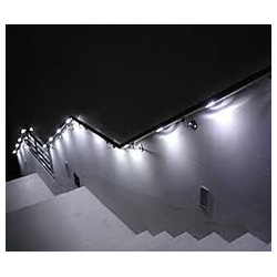 Pochwyt- poręcz podświetlana LED ES-LIGHT-4600-200-1250, dł. 125 cm, 40x40mm, stal nierdzewna, 48 pkt świetlne