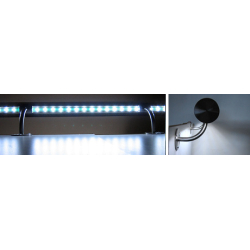 Pochwyt- poręcz podświetlany LED ES-LIGHT-4600-100-1250, dł. 125 cm, fi 42,4 mm, stal nierdzewna, 48 pkt świetlne