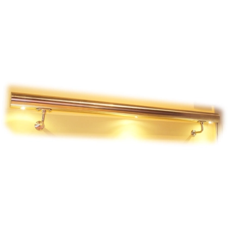 Pochwyt- poręcz podświetlana LED ES-LIGHT-5500-424-1000, dł. 100 cm, fi 42,4mm, stal nierdzewna, 3 pkt świetlne