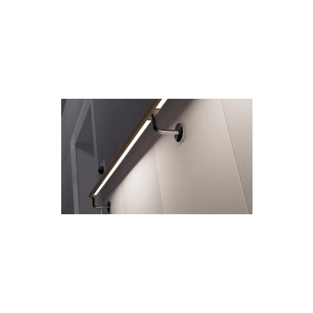 Pochwyt- poręcz podświetlana LED ES-LIGHT-4700-200-1000, dł. 100 cm, fi 40x40 mm, drewno buk, 21 pkt świetlne
