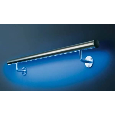 Pochwyt- poręcz podświetlany LED ES-LIGHT-4600-100-1250, dł. 125 cm, fi 42,4 mm, stal nierdzewna, 48 pkt świetlne