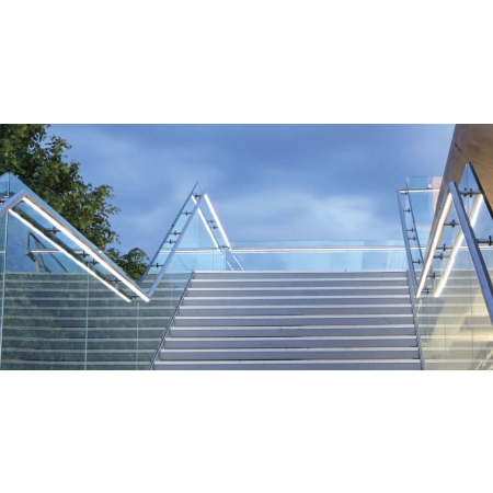 Pochwyt- poręcz podświetlany LED ES-LIGHT-4600-100-1250, dł. 125 cm, fi 42,4 mm, stal nierdzewna, 48 pkt świetlne