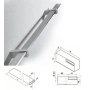 Pochwyt- poręcz podświetlana LED ES-LIGHT-4800-1000, dł. 100 cm, 40x10mm, stal nierdzewna, 27 pkt świetlne