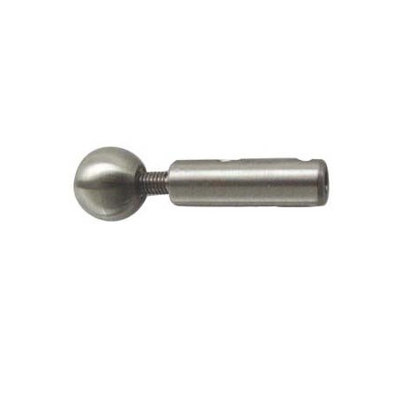 Uchwyt linki 4,5,6  mm zaciskowy, mocowany do elementu przelotowego do boku słupka, Satyna