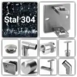 Elementy balustrad nierdzewnych stal 304