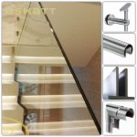 Elementy balustrad całoszklanych