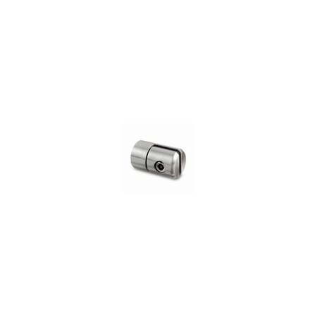 Uchwyt do blachy gr. od 1,5 do 4 mm na profil, mały, Satyna