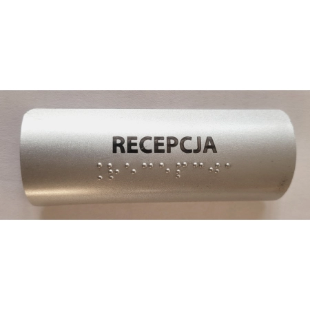 Tabliczka Braille’a „RECEPCJA”