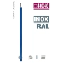 Słupke inox malowany RAL niebieski