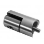 Uchwyt do blachy gr. od 1,5 do 2,5 mm Ø42,4 mm, mały, Poler