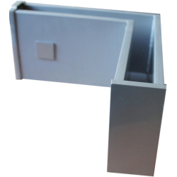 Zaślepka boczna kwadratowa 30x30 mm do profila dolnego balustrady PE-ED akryl malowany kolorami RAL