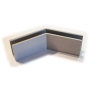 Kątownik profilowy 135 st do balustrady wewnętrznej/ zabudowy szklanej, dolny, stal malowana RAL, mocowanie proste do podłoża, wymiary 210x210mm