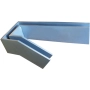 Kątownik profilowy zejścia balustrady wewnętrznej, dolny, stal malowana RAL, mocowanie proste do podłoża, 500x210x300 mm