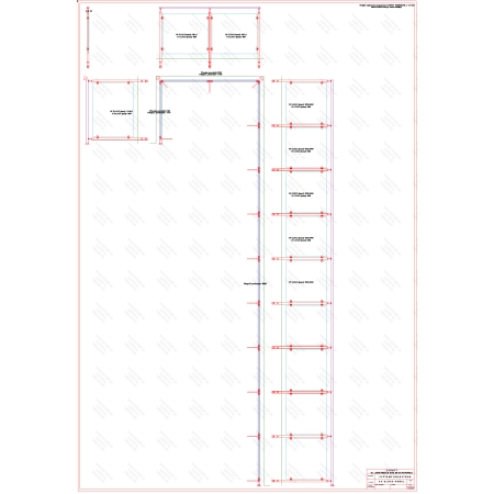 ES GLASS PANEL 3 boki dł. 1271 mm 2136 mm 8540 mm wys.1100 mm