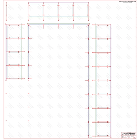ES GLASS PANEL 3 boki dł. 3285 mm 3152 mm 5940 mm wys.1100 mm