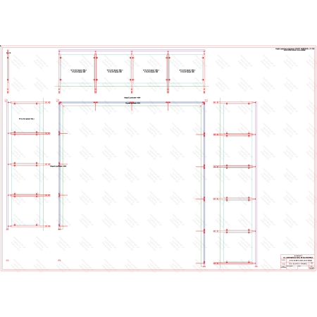 ES GLASS PANEL 3 boki dł. 3758 mm 4394 mm 4875 mm wys.1100 mm