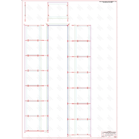 ES GLASS PANEL 3 boki dł. 7211 mm 1384 mm 7476 mm wys.1100 mm