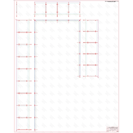 ES GLASS PANEL 3 boki dł. 9433 mm 3917 mm 4855 mm wys.1100 mm