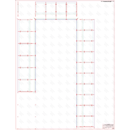 ES GLASS PANEL 3 boki dł. 6429 mm 3678 mm 9542 mm wys.1100 mm