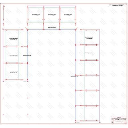 ES GLASS PANEL 3 boki dł. 3285 mm 3152 mm 5940 mm wys.1100 mm