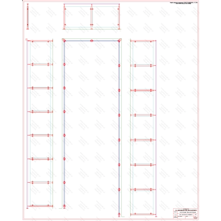 ES GLASS PANEL 3 boki dł. 7027 mm 2353 mm 7376 mm wys.1100 mm