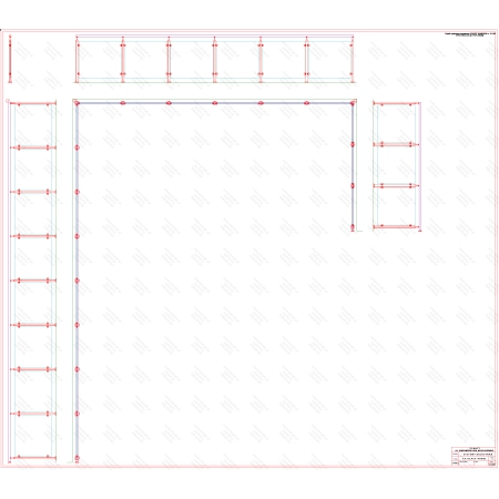 ES GLASS PANEL 3 boki dł. 8251 mm 6424 mm 2904 mm wys.1100 mm