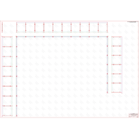 ES GLASS PANEL 3 boki dł. 8470 mm 9720 mm 5971 mm wys.1100 mm