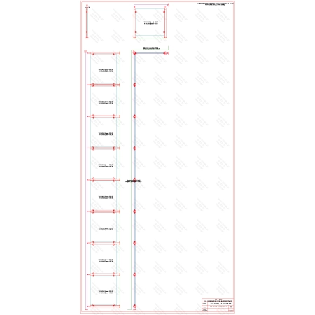 ES GLASS PANEL 2 boki dł. 8250 mm 1040 mm wys.1100 mm