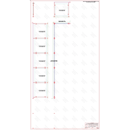 ES GLASS PANEL 2 boki dł. 5451 mm 1089 mm wys.1100 mm