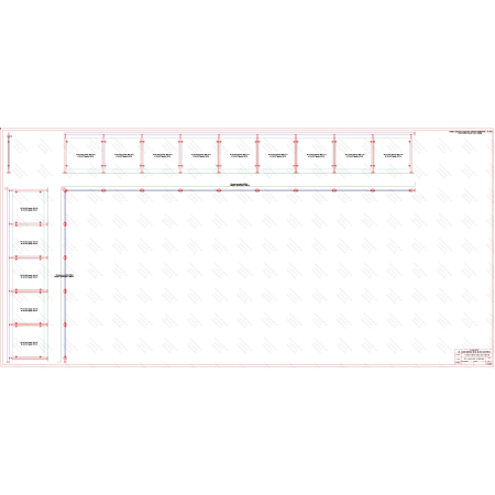 ES GLASS PANEL 2 boki dł. 4631 mm 9497 mm wys.1100 mm