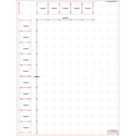 ES GLASS PANEL 2 boki dł. 9820 mm 4917 mm wys.1100 mm