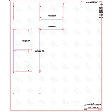 ES GLASS PANEL 2 boki dł. 2484 mm 1427 mm wys.1100 mm