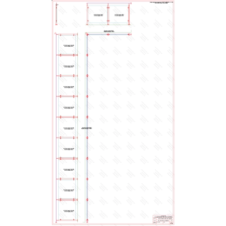 ES GLASS PANEL 2 boki dł. 9347 mm 2137 mm wys.1100 mm