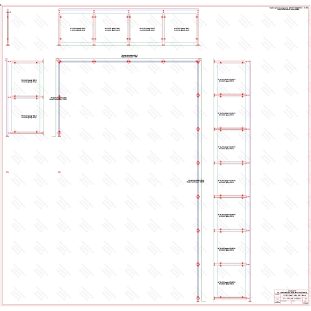 ES GLASS PANEL 3 boki dł. 2187 mm 4206 mm 7150 mm wys.1100 mm